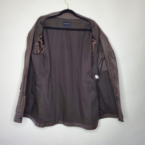 Banana Republic Men's Utility Jacket XL Wind Resistant Zip and Button-up Coat - Picture 8 of 16